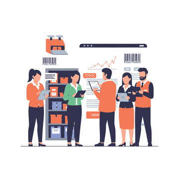 Group of people shopping together in a store.