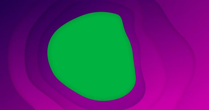 Animation of purple gradient lines waving in seamless loop on white background