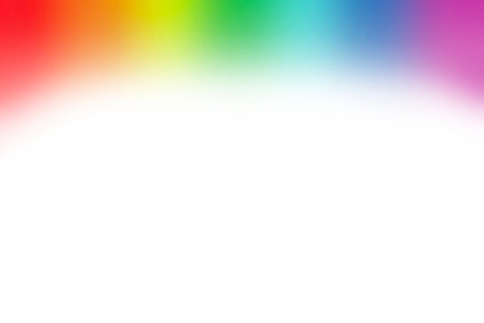Rainbow frame isolated on transparent background. Rainbow border overlay colorful gradient. Rainbow gradient photo frame shadow effect.