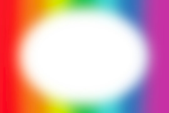 Rainbow frame isolated on transparent background. Rainbow border overlay colorful gradient. Rainbow gradient photo frame shadow effect.