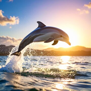 dolphin jumping out of the water