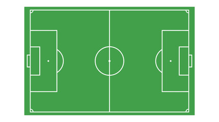 Soccer Field Blueprint: A meticulously designed blueprint of a soccer field, showcasing the precision and symmetry of the playing arena. © Rehan