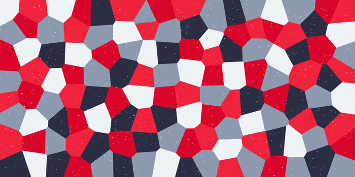 Red blue modern Voronoi polygon abstract background