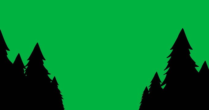 Digital animation celebrates Halloween in a wintry landscape.