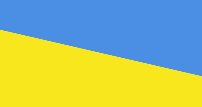 Digital animation of ukraine flag design background with copy space