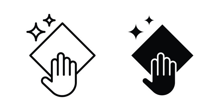 Clean icon vector logo. icons in solid, editable strokes.