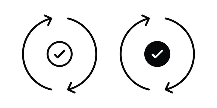 Consistency icon vector logo. icons in solid, editable strokes.
