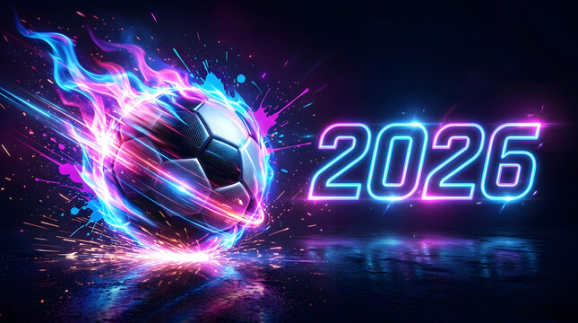 A colorful 2026 logo with a soccer ball world cup football 2026 world cup football images fifa world cup images fifa world cup 2026
