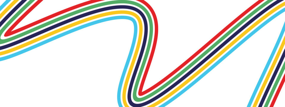 abstract wavy stripes with the colors  eps 10.