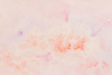 赤色と紫色の水彩絵の具でボカシながら描いた抽象的なテクスチャ37