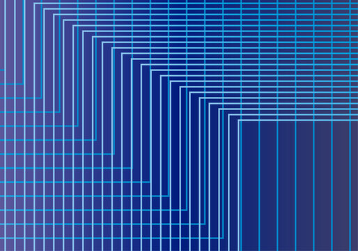 Fondo abstracto con red de l&iacute;neas geom&eacute;tricas cian sobre un degradado azul profundo