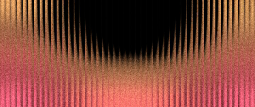 Digital backdrop visuals featuring pink red peach grainy vertical waves and immersive deep glowing leaks
