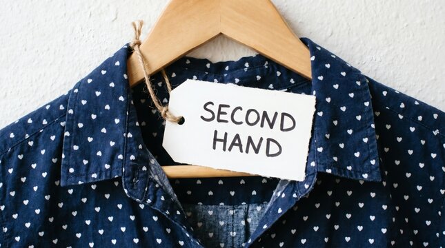 Second Hand Shirt Sustainable Fashion Find with Closet Cleanout, and Thrift Store.