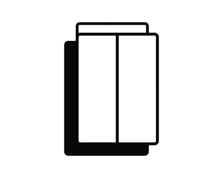 Drywall board vector illustration, Plasterboard wall panel icon