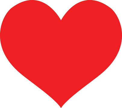 Logo heart illustration.Red heart design icon flat. Modern flat valentine love sign. Trendy vector hart shape, symbol for web site design, button to mobile app. Logo heart