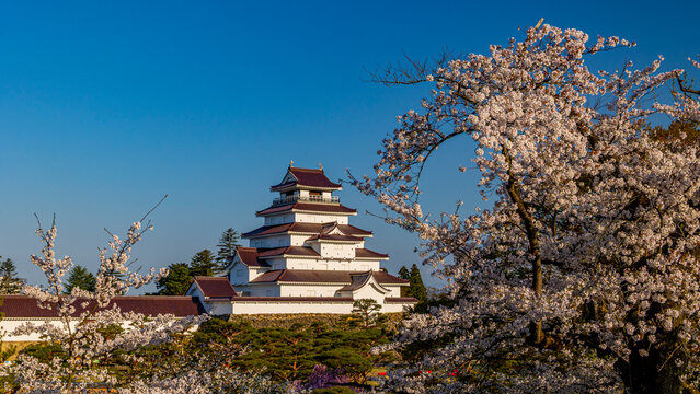 ○ 美麗! 鶴ヶ城 会津若松城 福島県 高精細 プリント 写真○ 鶴ヶ城 - ふくしまの旅