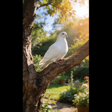 burung merpati putih cantik 