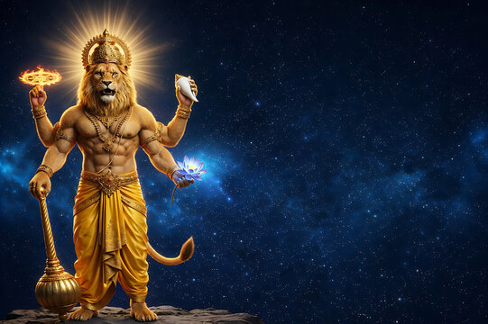 Celebrate Narasimha Jayanti, the powerful avatar of Lord Vishnu, with devotion, rituals, bhakti, protection prayers and spiritual blessings everywhere