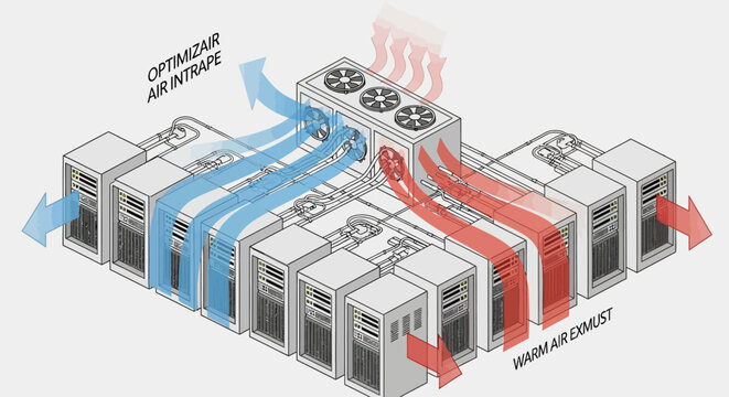 Data center cooling system architecture.