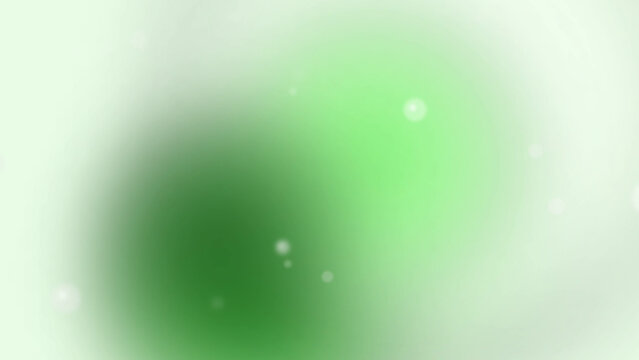 Motion dream vapor Abstract Green Gradient Background with Floating Bubbles and Soft Light Particles for Motion Graphics