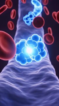 Blood Cells in Vein