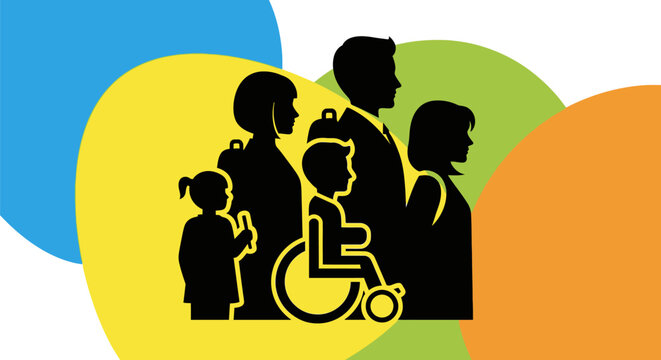 Diverse group of people with disability.