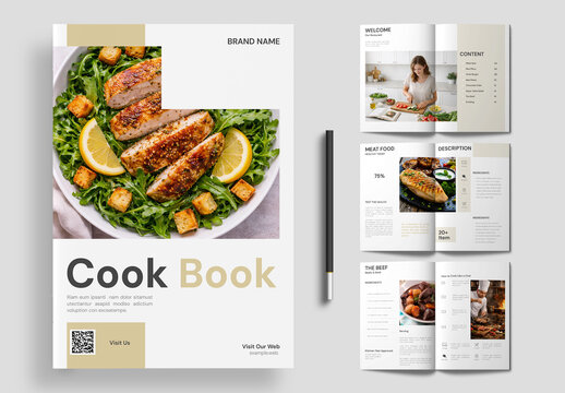Cookbook Recipe Book Layout