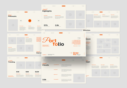 Minimal Portfolio Presentation Layout