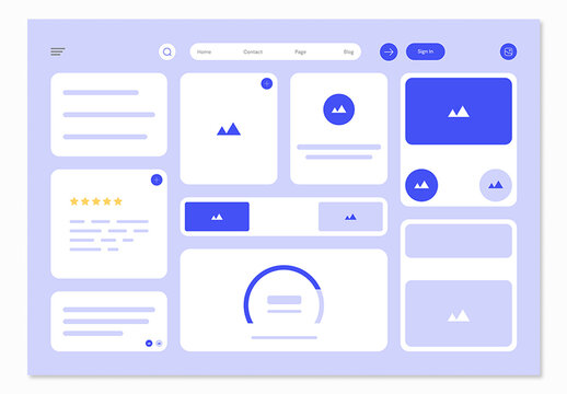 Modern Dashboard UI Kit Design