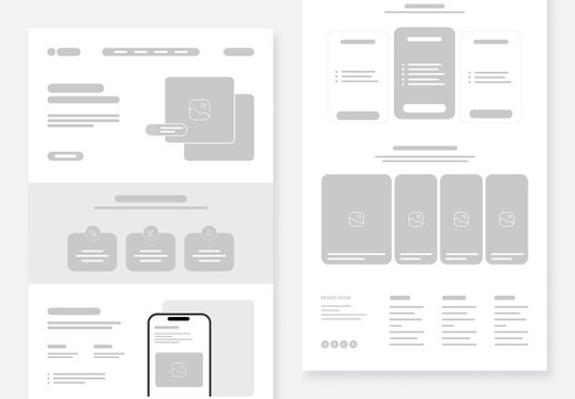Wireframe Email Newsletter Template