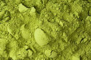 Obraz premium Matcha tea, matcha powder as a background.