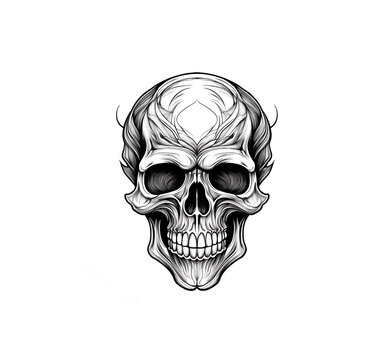 Totenkopf als Tattoo Vorlage und mehr