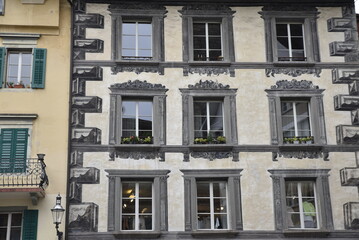 Obraz premium Façade&nbsp;décorée à Luzern. Suisse