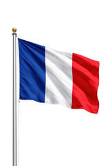 Naklejka premium PNG French flag waving proudly.