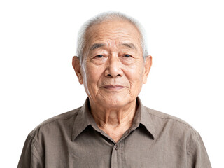 Obraz premium elderly man wearing shirt upper body portrait