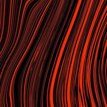 Abstract red and black flowing lines creating a dynamic wave pattern with a sense of motion and energy. The bold contrast and fluid curves give a futuristic and dramatic feel.