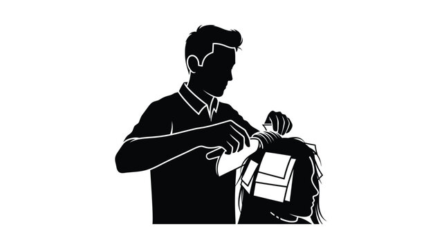 Man with a backpack and luggage.