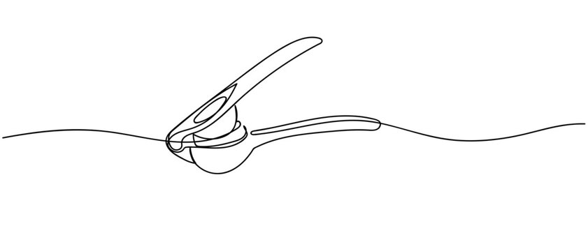 continuous line drawing of Lemon squeezer vector illustration Editable stroke.