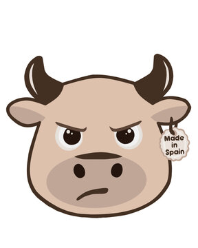 MADE IN SPAIN toro enfadado.
