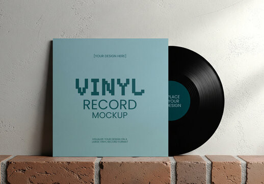 Vinyl Record Sleeve Mockup