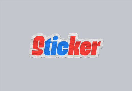 Sticker Effect Mockup