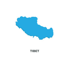 Obraz premium TIBET Map