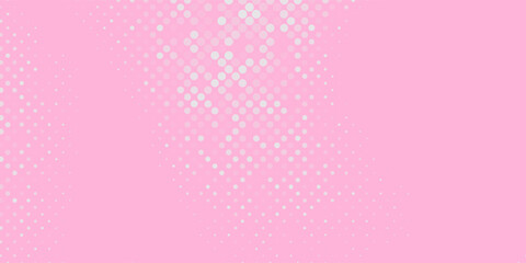 white polka dots pattern over hot pink useful as a background good effect simple art © barokah