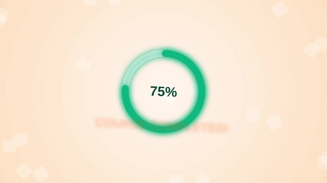 Conceptual progress bar illustration showing "Course completion" with text indicating a phase or status update, perfect for user interfaces and digital design projects