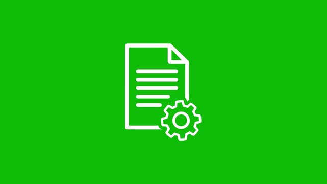 Document gear animation settings management system technology video