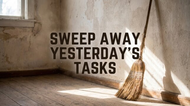 Minimal Setting With A Single Broom And Tasks
