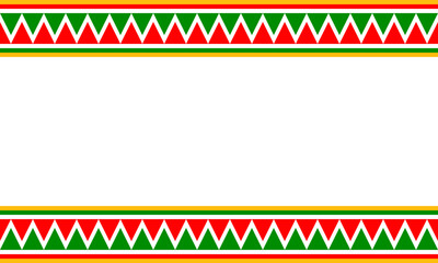 red green triangles seamless geometric pattern, cinco de mayo blank background, mexican festival poster template © MasterSergeant