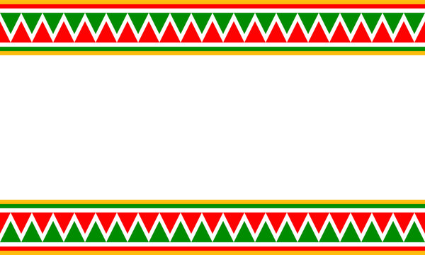 red green triangles seamless geometric pattern, cinco de mayo blank background, mexican festival poster template