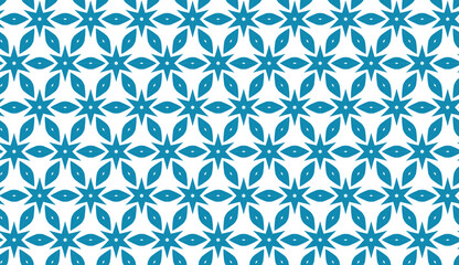 Fototapeta premium seamless pattern with blue flowers