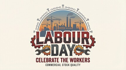 Obraz premium Labour Day Graphic Celebrate Workers